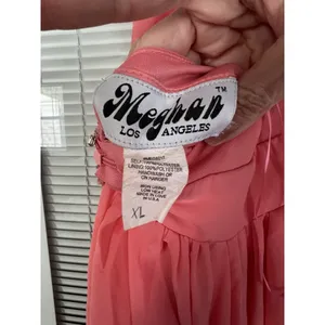 Meghan LA Enchanted Garden Maxi Dress Buff PINK XL NWT‎ $476 thumbnail 9
