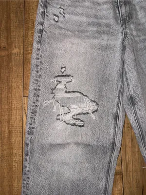 Light gray American eagle jeans thumbnail 3