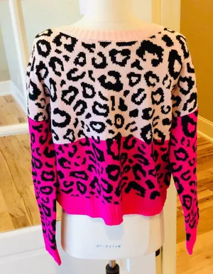 Blush and Bloom Sweater Crewneck Pullover Womens Medium New thumbnail 2