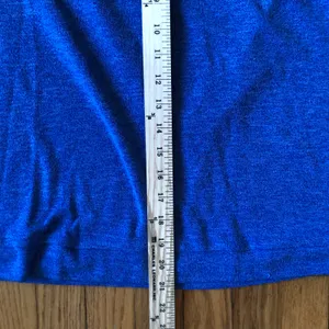 Sabo Skirt EUC Women's Bright Blue Sleeveless Drape Back Sweater Size XS thumbnail 3
