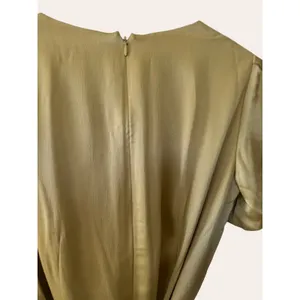 Antonio Melani Layla Satin Faux Wrap Asymmetrical Bright Olive Dress Size 0 thumbnail 5