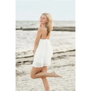 PRINCESS POLLY Matea Mini Dress in White Size US 2 thumbnail 3