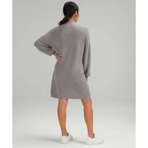 Lululemon‎ Size 4 Merino Wool Blend Knit Dress Heathered Gull Grey Knit Women’s thumbnail 2