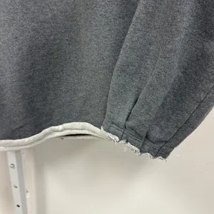 Natural Life Knit Trim Sweatshirt Top Boho Oversized Boxy‎ Heather Gray L/XL thumbnail 7