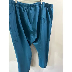 Carhartt Force Womens Teal Blue Cargo Scrub Pants Elastic Waist Drawstring Plus thumbnail 3