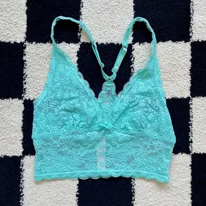 Victoria’s Secret Blue Lace Longline Bralette S thumbnail 1