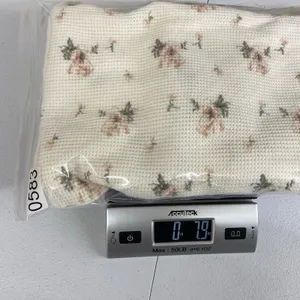 Vintage Victoria's Secret gold label cream floral waffle knit cotton button vest thumbnail 9