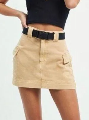Urban Outfitters Mustard yellow cargo skirt never worn thumbnail 1