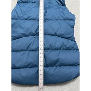 Athleta Women's Puffer Vest Teal Blue Down Filled Full Zip Pockets Downtown Sz M thumbnail 8