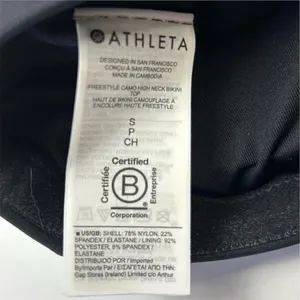 Athleta Women's Camo High Neck Bikini Top Size S‎ Multicolor Athletic NWT thumbnail 10
