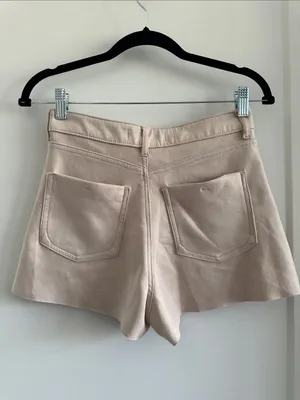 Zara cream suede shorts thumbnail 4