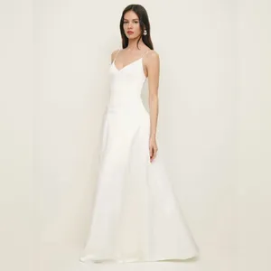 ⚡️Reformation Icelynn Satin Maxi Wedding Dress Gown, Color Ivory, Size 6, NWT thumbnail 5