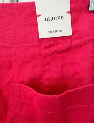 Anthropologie Maeve The Colette Wide-Leg Cropped Linen Pants, Size 29 thumbnail 10