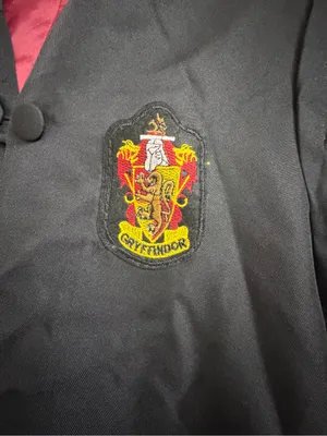 Gryffindor Wizard Robe with Hood and Complete Outfit for Women Black & Red thumbnail 3