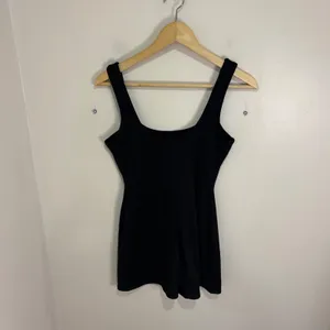 ASOS DESIGN Womens Black Scoop Neck Sleeveless Jersey Romper Bodysuit US 10 thumbnail 9