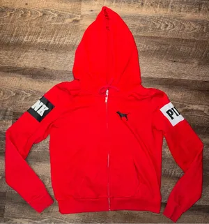 Victoria’s Secret PINK Jacket Women’s Size Large Red/Black/White thumbnail 1