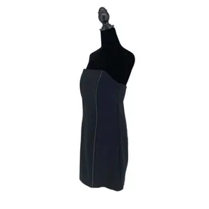 Free People Womens Strapless Paneled Tube Sheath Mini Dress‎ Black Medium thumbnail 3
