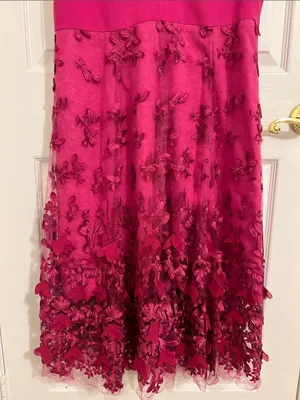 Dress The Population Darleen V-Neck 3D Floral Appliqué Midi Dress Size XXL thumbnail 9