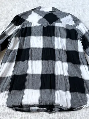 Wrangler "Retro" Long Sleeve Western Plaid Snap Flannel 🔲 Size Large thumbnail 6