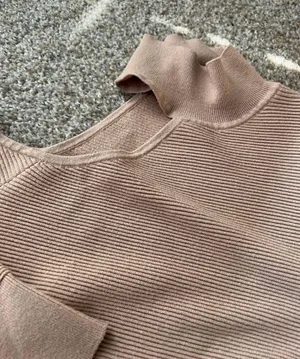 abercrombie and fitch luxe loft soft a&f mock neck top thumbnail 3