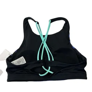 Athleta Women's Camo High Neck Bikini Top Size S‎ Multicolor Athletic NWT thumbnail 4