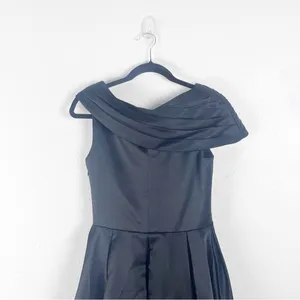 LANTING Bride Classic Black Off Shoulder Side Zip Maxi Dress Wedding Gala Event thumbnail 7