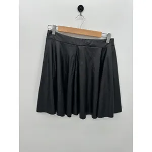 Rainbow Sandals Womens Faux Leather Skater Skirt Size L Black Grunge‎ Emo Witchy Tennis thumbnail 2