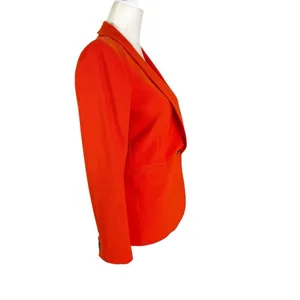 J. Crew Wool Blend Parke Single Button Blazer Orange Red Size 0 thumbnail 8