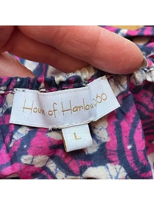 House of Harlow 1960 floral midi/maxi poplin cotton dress Sz L Fairy Cottagecore thumbnail 8