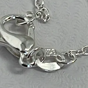 Boutique Sterling silver with light blue quartz. Sterling silver setting and chain. thumbnail 5
