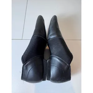 Stelle Jazz‎ Shoes Women Size 3.5 Leather Elastic Inset Black Minimalist Dance thumbnail 6