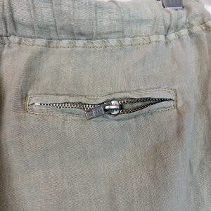 Blank NYC Cargo Pants Womens 27 100% Linen Beige Utility Jogger Pull On Beach thumbnail 10