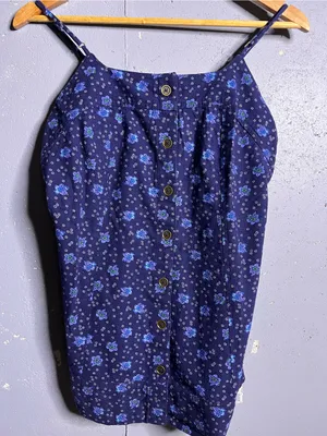FREE PEOPLE Maddie Printed Tunic in Blue. Size Small. NWOT thumbnail 3