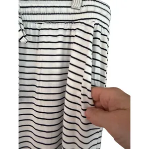 NWT Haven Well Within Calm & Cool Striped Pajama Pants Small Organic Cotton thumbnail 2