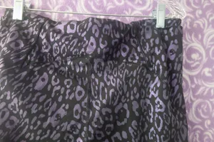 Victoria's Secret leopard print leggings in black and purple size 16/170/86a (XL). thumbnail 7