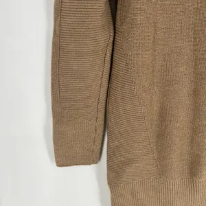 Athleta Hanover Sweater‎ Womens Size M Extra Fine Merino Wool Blend V-Neck Brown thumbnail 4