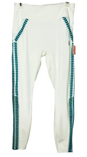 Free People Movement women’s Desert Renegade Leggings Aqua Glass M NWT thumbnail 1