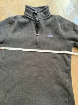 Patagonia Better Sweater Black Quarter-Zip Fleece Pullover Women’s Medium thumbnail 6
