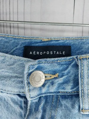 Aeropostale Light Blue High Rise Baggy Relaxed 90's Y2K Classic Eveeyday Jeans thumbnail 3