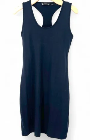Athleta M Rafina Dress Black Built in Bea Activewear Tennis Pickleball #291731 thumbnail 1