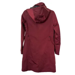 AVEC LES FILLES Moto Water Resistant Long Jacket‎ Maroon *NO BELT* XS thumbnail 3