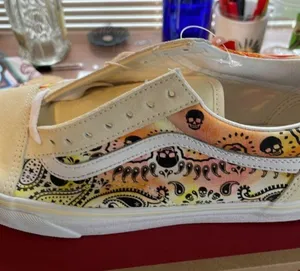 Vans Old Skool Bandana Flame Beige Orange size 8.5 thumbnail 10