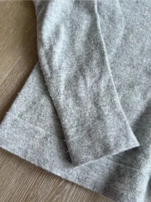 J.Crew Soft Heather Gray Cotton Wool Crewneck Sweater thumbnail 2