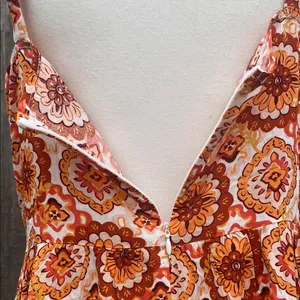 Cupshe Orange Printed Bohemian Sleeveless Mini Sundress Size XL thumbnail 8