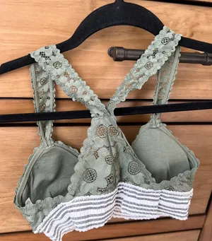 Aerie Olive Green Lace Bralette thumbnail 3