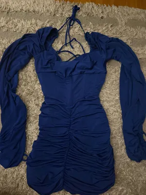 Lucy in the Sky Mini Dress Blue Bodycon thumbnail 1