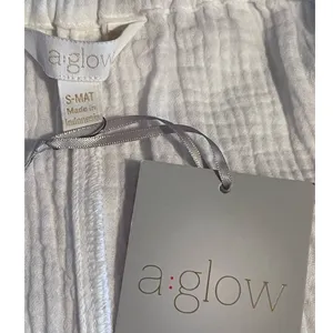A:glow Womens Double Weave Strappy‎ Elastic Tie Tunic Tank Bright White Sz S NWT thumbnail 5