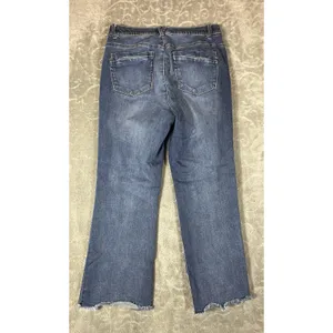 Democracy Ab Technology Raw Hem Bootcut Jeans Womens 10 Stretch Distressed Rips thumbnail 4