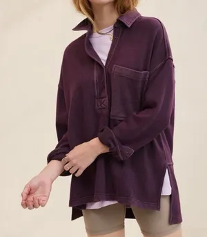 Aerie Chorewear Popover Sweatshirt Oversized Slouchy Fit Size S thumbnail 1