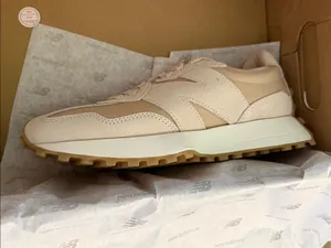 New Balance Beige and White Women's Athletic Sneakers thumbnail 10